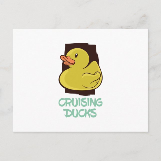 Carte Postale Croisière Canards Voyage amusant (Devant)