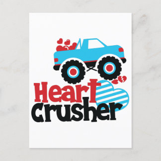 Carte Postale Croisière Coeur de Camion Monster bleu Valentine