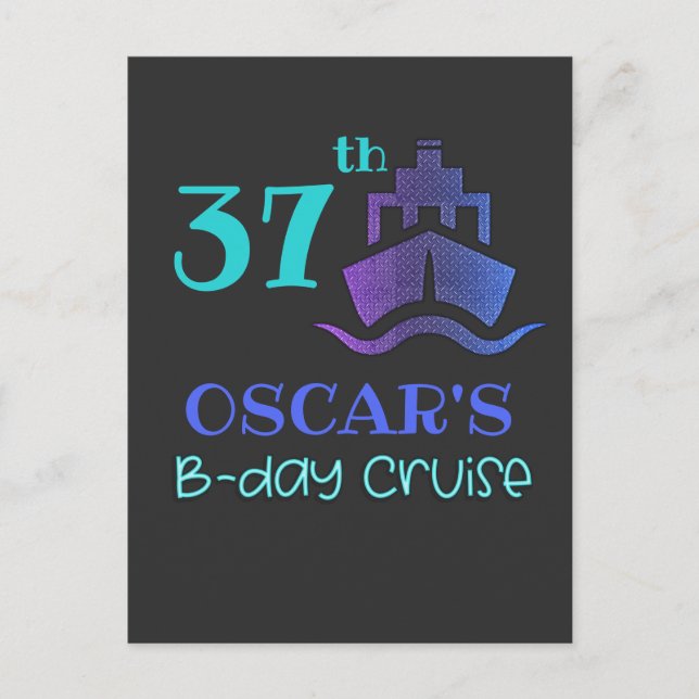 Carte Postale Croisière d'anniversaire Groupe de fête d'annivers (Devant)