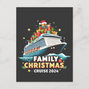 Carte Postale Croisière de Noël en famille 2024 tenue de match