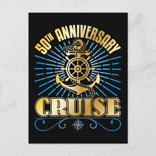 Carte Postale Croisière du 50e anniversaire (Devant)