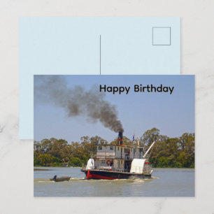 Carte Postale Croisière en bateau à aubes sur la rivière Murray 