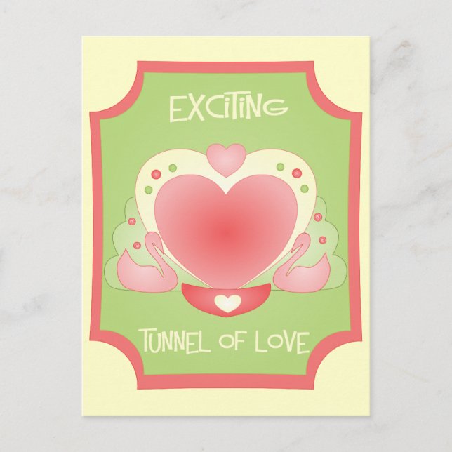 Carte Postale Croisière en bateau romantique (Devant)