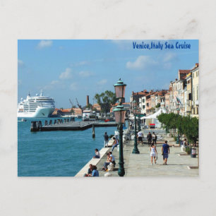 Carte Postale Croisière maritime de Venise, Italie