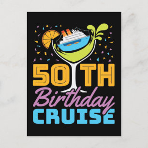 Carte Postale Croisière pour 50e anniversaire