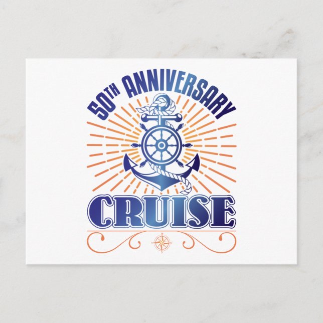 Carte Postale Croisière pour le 50e anniversaire (Devant)