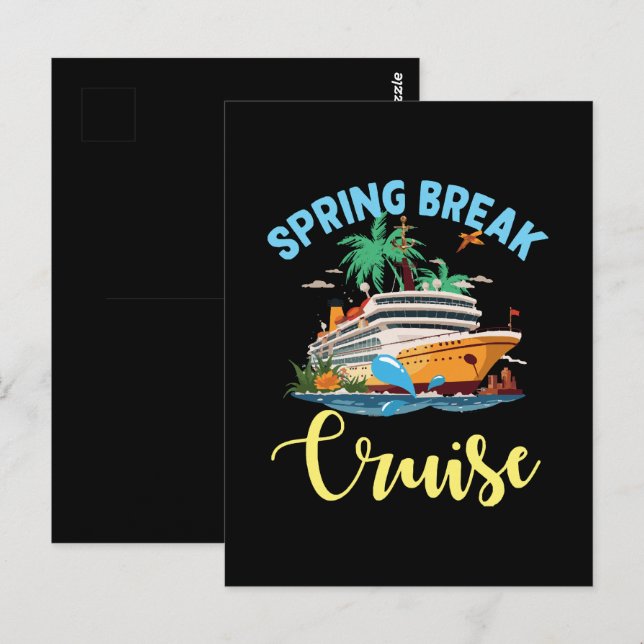 Carte Postale Croisière Spring Break (Devant / Derrière)