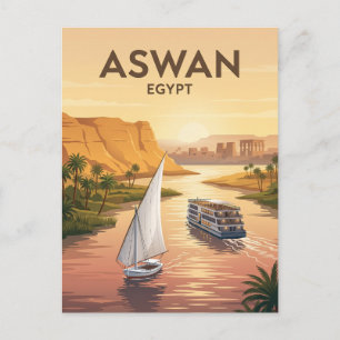 Carte Postale Croisière sur le Nil à Assouan Égypte