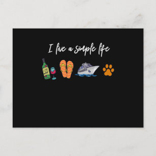 Carte Postale Croisière Vin Simple Vin Croisière Chiens Croisièr