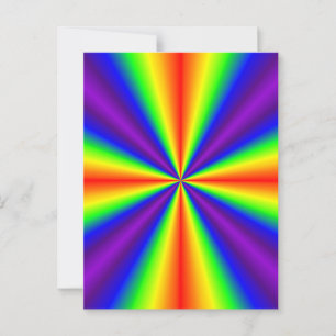 Carte Postale Croix arc-en-ciel