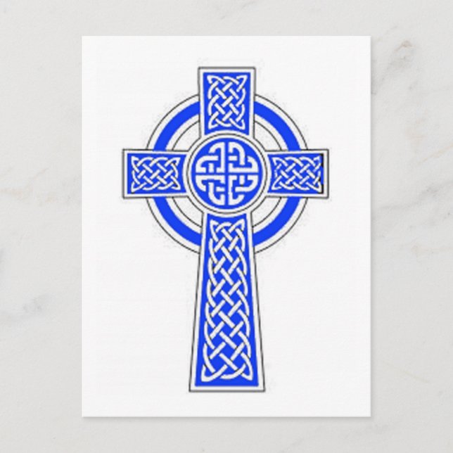 Carte Postale Croix céleste bleue (Devant)