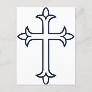 Carte Postale Croix chrétienne typique