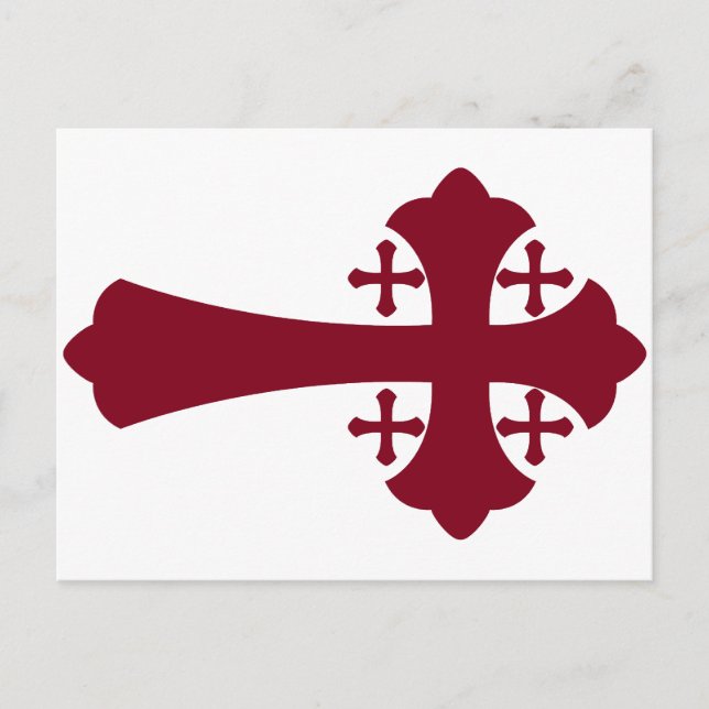 Carte Postale Croix de Jérusalem (Devant)