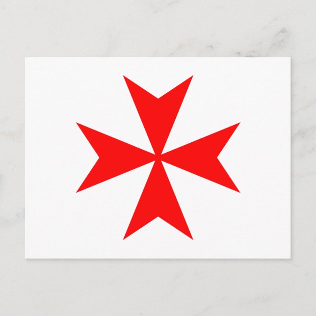Carte Postale Croix de Malte (Devant)