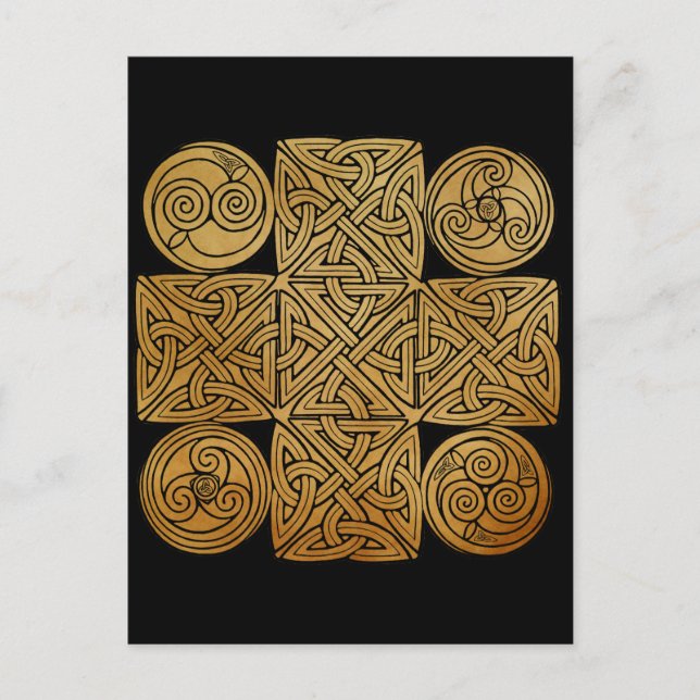 Carte Postale Croix de nouage celtique (Devant)
