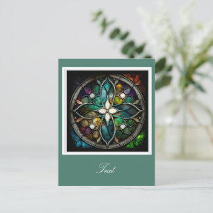Carte Postale Croix de verre brillant