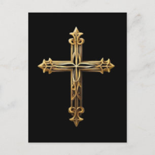 Carte Postale Croix d'or