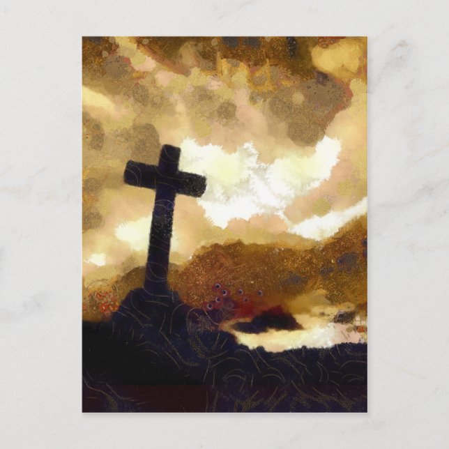Carte Postale Croix et ciel (Devant)