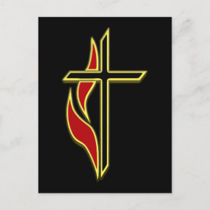 CARTE POSTALE CROIX ET FLAMME