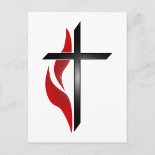 CARTE POSTALE CROIX ET FLAMME