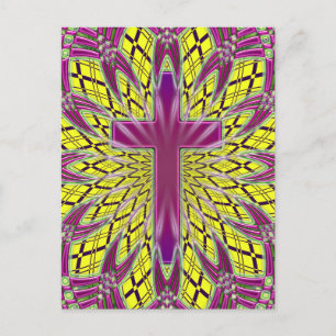 CARTE POSTALE CROIX ORNAMENTALE