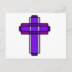Carte Postale Croix pourpre