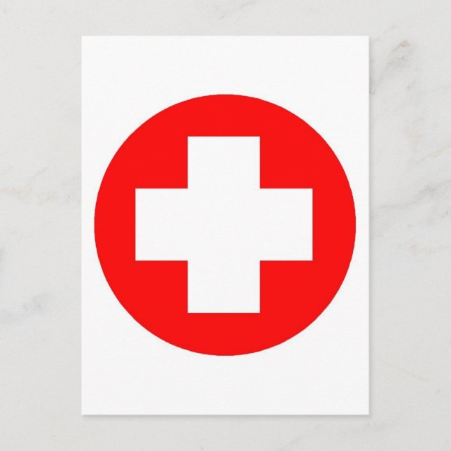 Carte Postale Croix Rouge Produits & Designs ! (Devant)