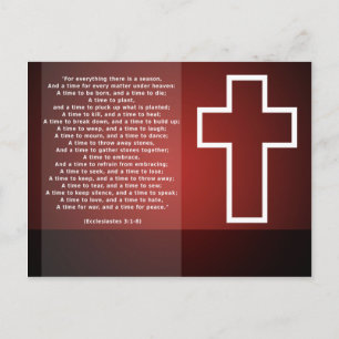 Carte Postale Croix & Verse