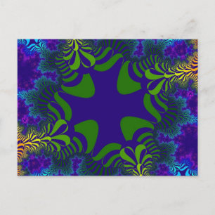 Carte Postale Croix verte et bleue