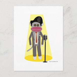Carte Postale Crooner Monkey