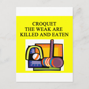 CARTE POSTALE CROQUET