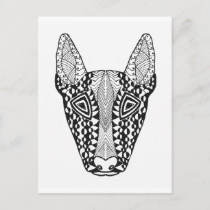 Carte Postale Croquis Bull Terrier