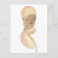 Croquis de mode Flapper - Femme avec Écharpe