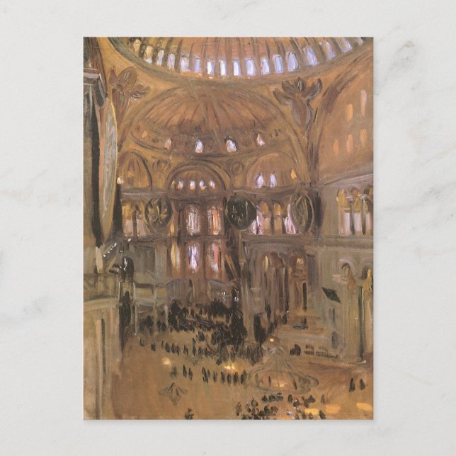 Carte Postale Croquis de Père Noël Sophia par John Singer Sargen (Devant)