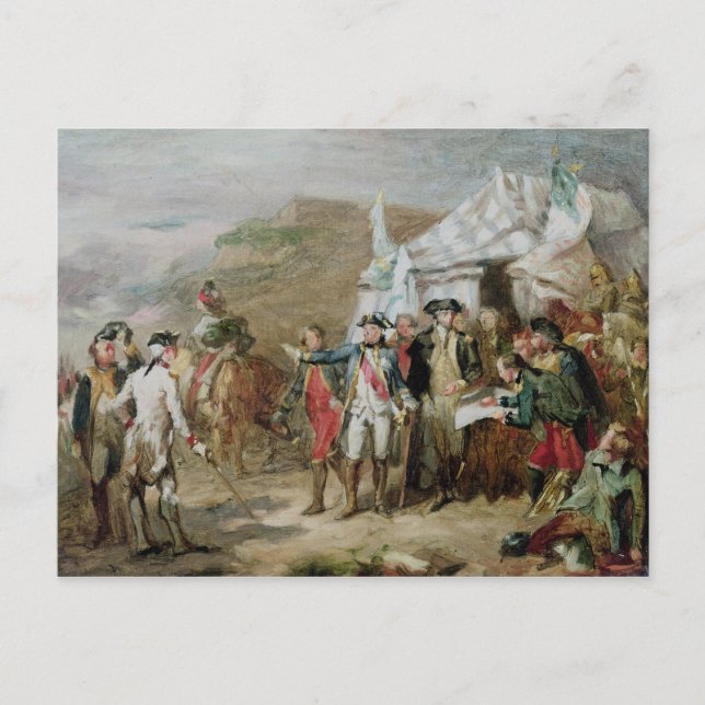 Carte Postale Croquis pour la bataille de Yorktown (Devant)