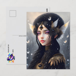 Carte Postale Crow Princess, poste