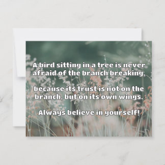 Carte Postale Croyance Empath Citation d'encouragement positif