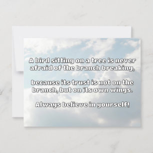 Carte Postale Croyance Empath Citation d'encouragement positif