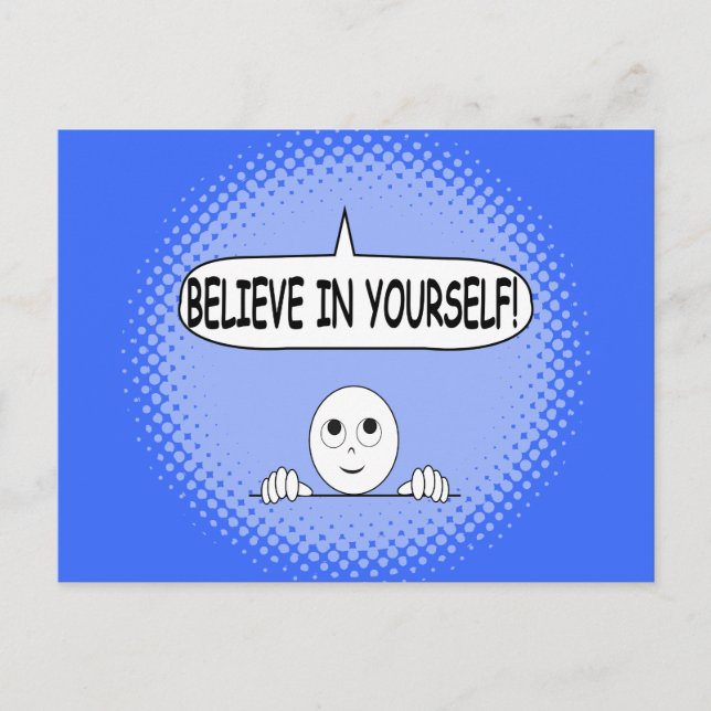Carte Postale Croyez En Vous-Même Une Pensée Positive (Devant)