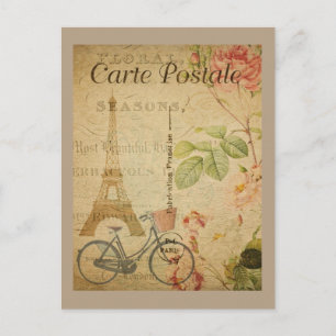Carte Postale Cru parisien avec Tour Eiffel