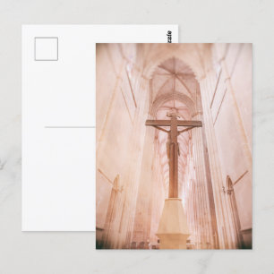 Carte Postale Crucifix derrière l'autel du monastère de Batalha