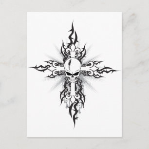 Carte Postale Crucifix du crâne
