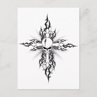 Carte Postale Crucifix du crâne