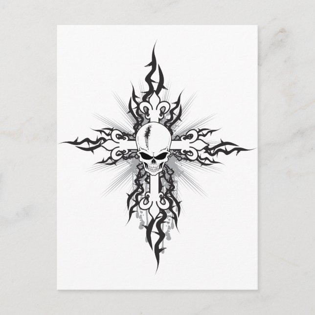 Carte Postale Crucifix du crâne (Devant)