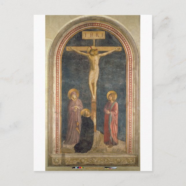 Carte Postale Crucifixion avec la Vierge, SS. Jean l'Évangéliste (Devant)