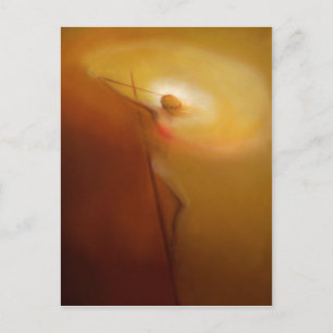 Carte Postale Crucifixion :  Christ Tout Dessinant pour Lui