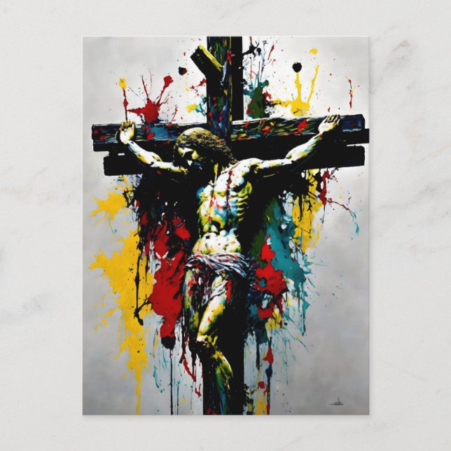 Carte Postale Crucifixion de Jésus Christ (Devant)