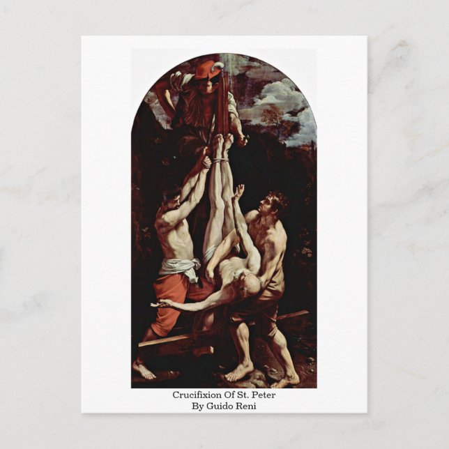 Carte Postale Crucifixion De Saint Pierre Par Guido Reni (Devant)