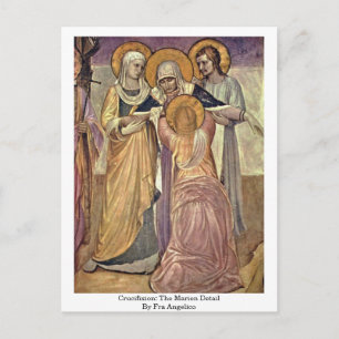 Carte Postale Crucifixion : Détail De Marien Par Fra Angelico