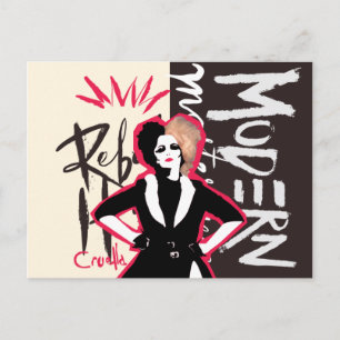 Carte Postale Cruella Coeur rebelle - Chef-d'oeuvre moderne